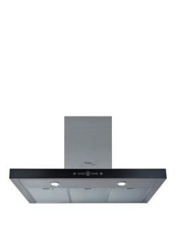 Whirlpool Akr758Ukixl 90Cm Built-In T-Box Cooker Hood - Stainless Steel/Black